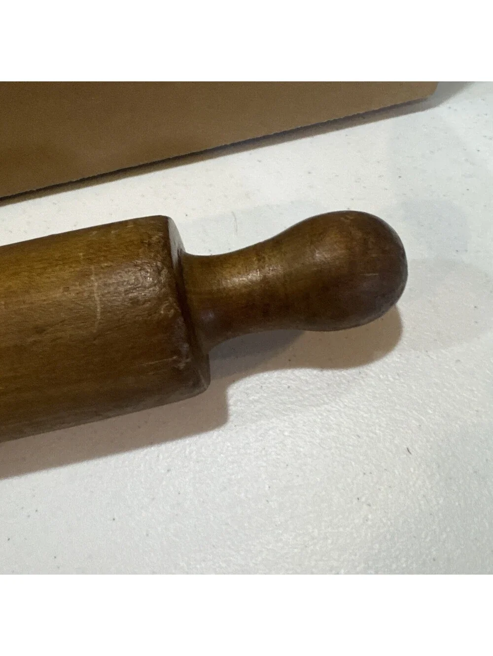 vintage, one-piece maple wood rolling pin,primitive farmhouse decor collectible